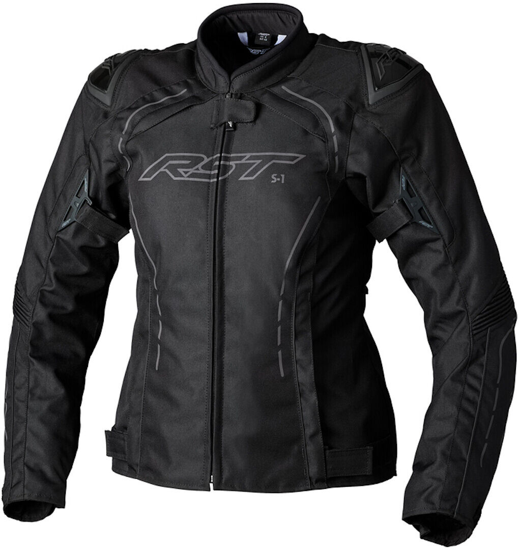 RST S-1 Chaqueta textil de motocicleta para damas - Negro (2XL)