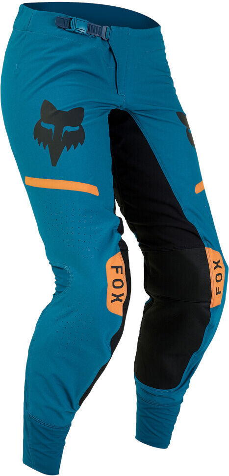 Fox Flexair Optical Pantalones de motocross para damas - Negro Azul (M 32)