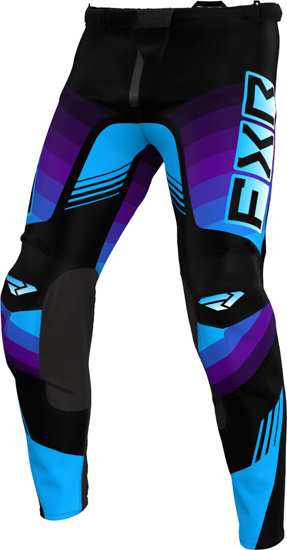 FXR Clutch Pro 2024 Pantalones de motocross - Negro Azul (36)