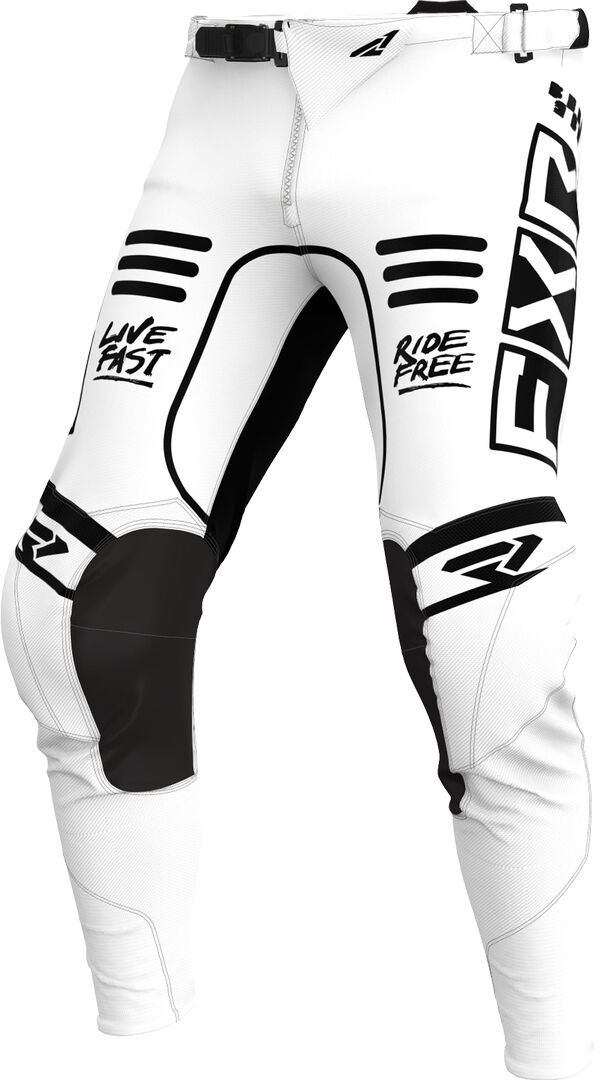 FXR Podium Gladiator 2024 Pantalones de motocross - Negro Blanco (38)