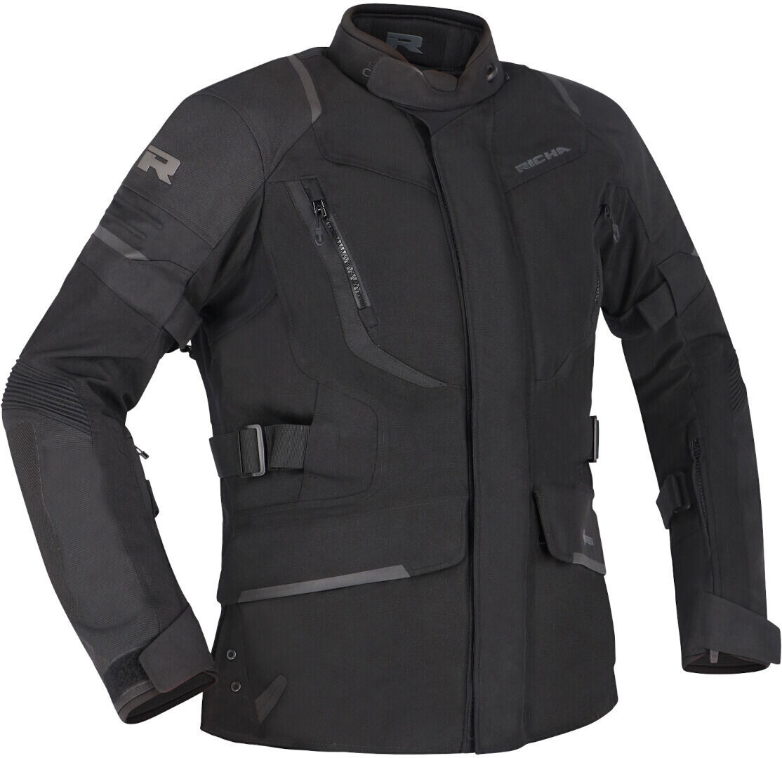 Richa Cyclone 2 Gore-Tex impermeable Chaqueta textil de motocicleta para mujer - Negro (L)