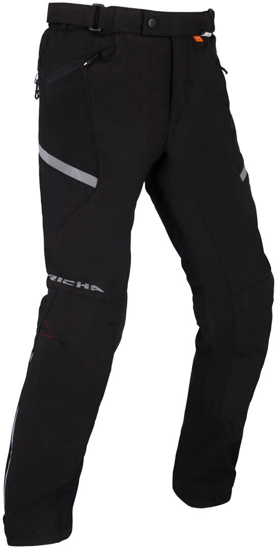 Richa Softshell Pantalones textiles impermeables para motocicletas - Negro (XL)
