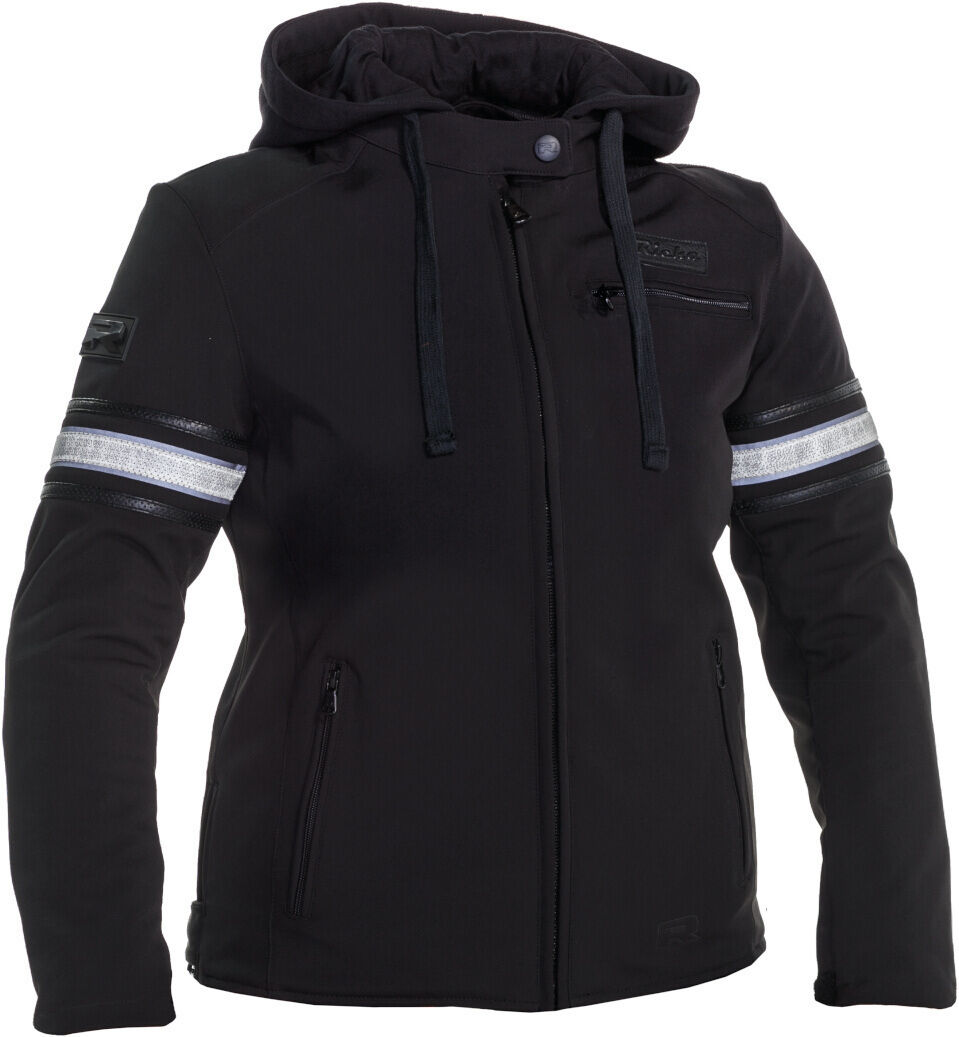 Richa Toulon 2 Softshell impermeable Chaqueta textil de motocicleta para mujer - Negro (XL)