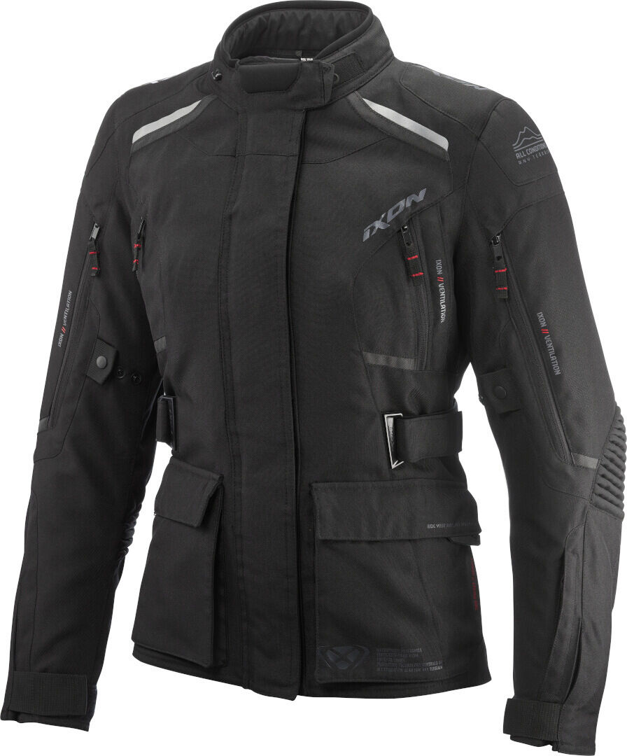 Ixon Midgard Chaqueta textil impermeable para mujer - Negro