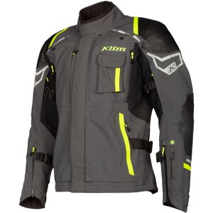 Klim Kodiak Chaqueta textil de motocicleta - Gris Amarillo (26)