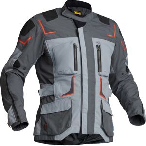 Lindstrands Myrvik Chaqueta textil impermeable para motocicleta - Gris Naranja (48)