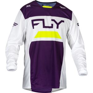 FLY Racing Kinetic Reload 2024 Maillot de motocross - Blanco Lila