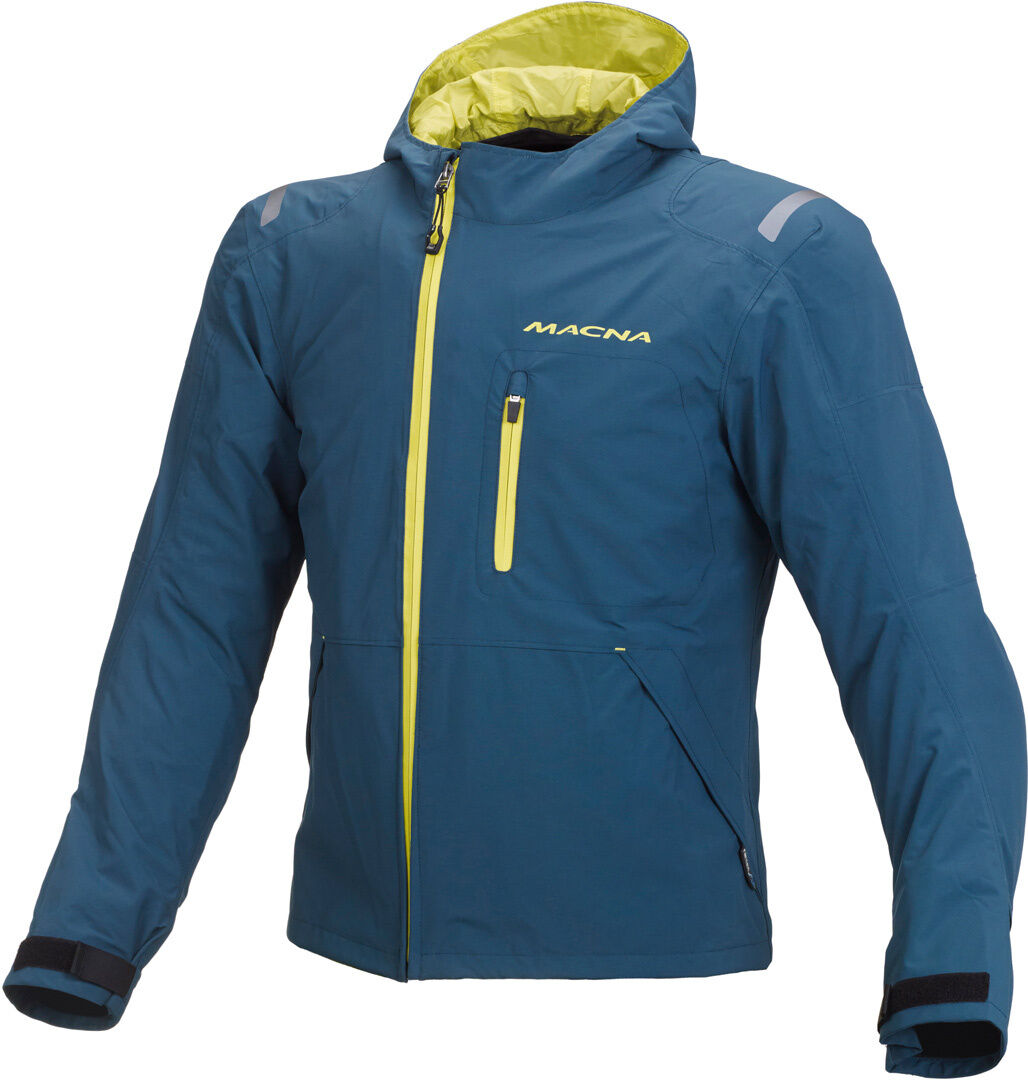 Macna Refuge chaqueta textil impermeable para motocicletas - Azul (M)