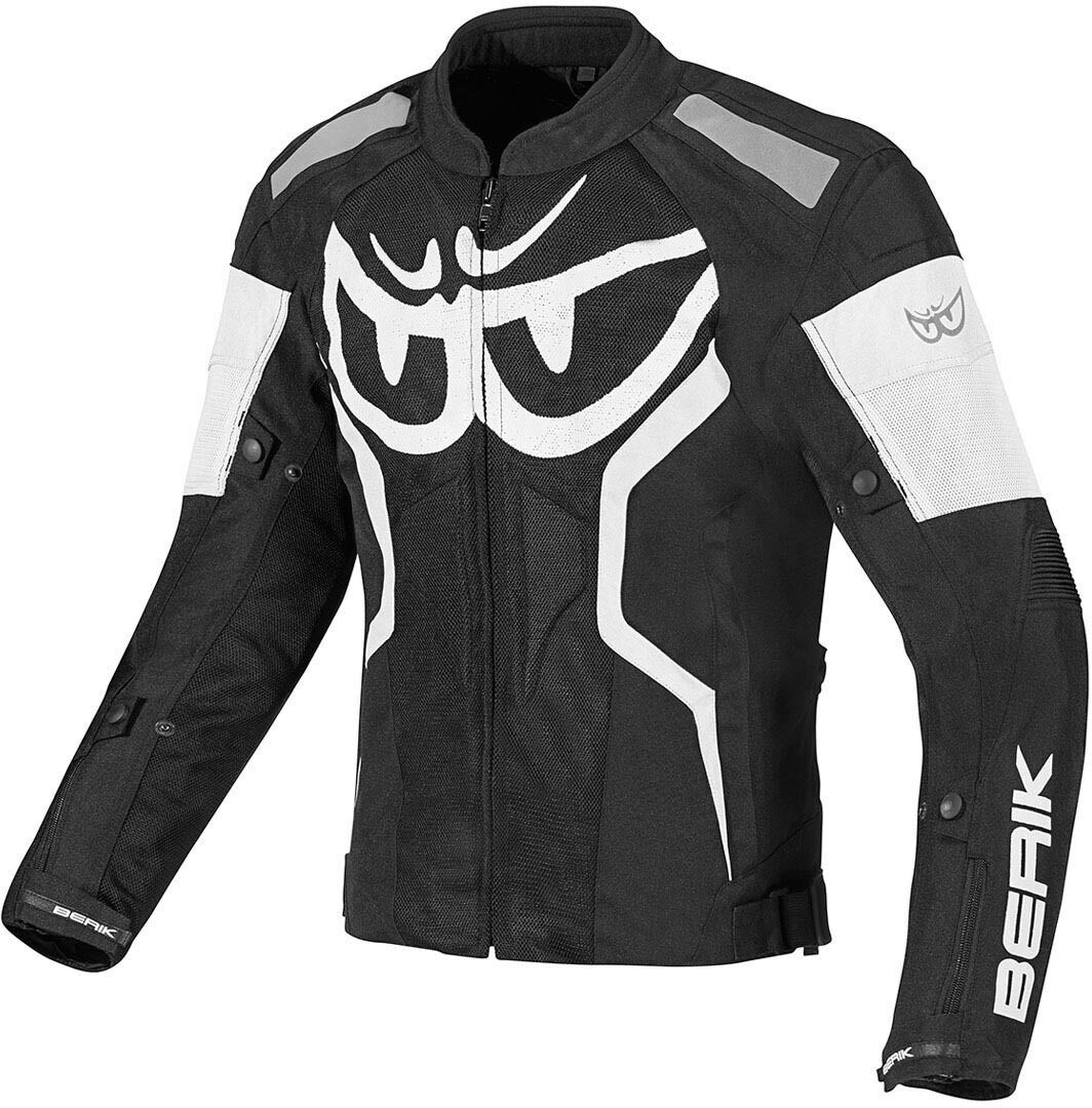 Berik Imola Air Chaqueta textil de motocicleta - Negro Blanco (54)