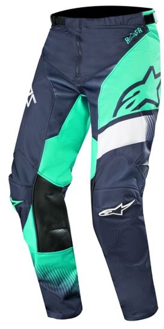 Alpinestars Racer Supermatic Pantalones de Motocross 2019 - Verde Azul (30)