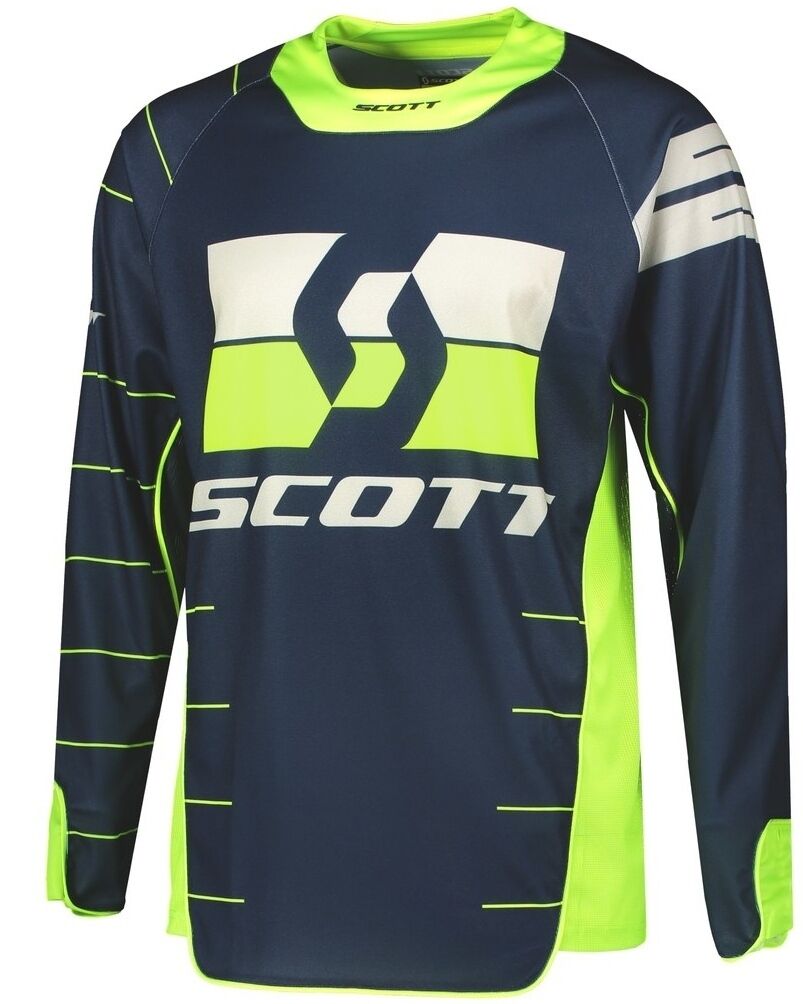 Scott Enduro Camiseta de Motocross - Azul Amarillo (S)