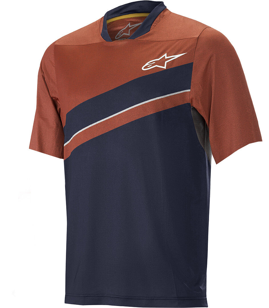 Alpinestars Alps 8.0 Bicicleta Jersey - Rojo Azul (L)