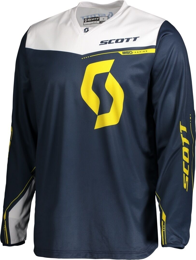 Scott 350 Dirt Motocross Jersey 2020 - Azul Amarillo (S)