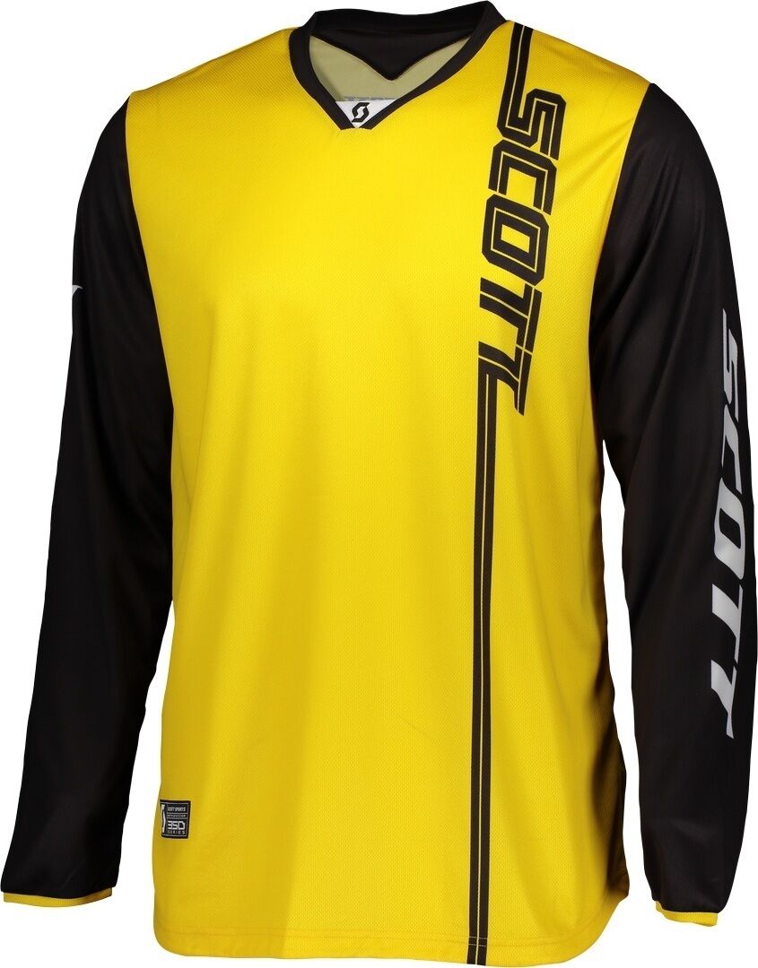 Scott 350 Swap Jersey de Motocross - Negro Amarillo (L)