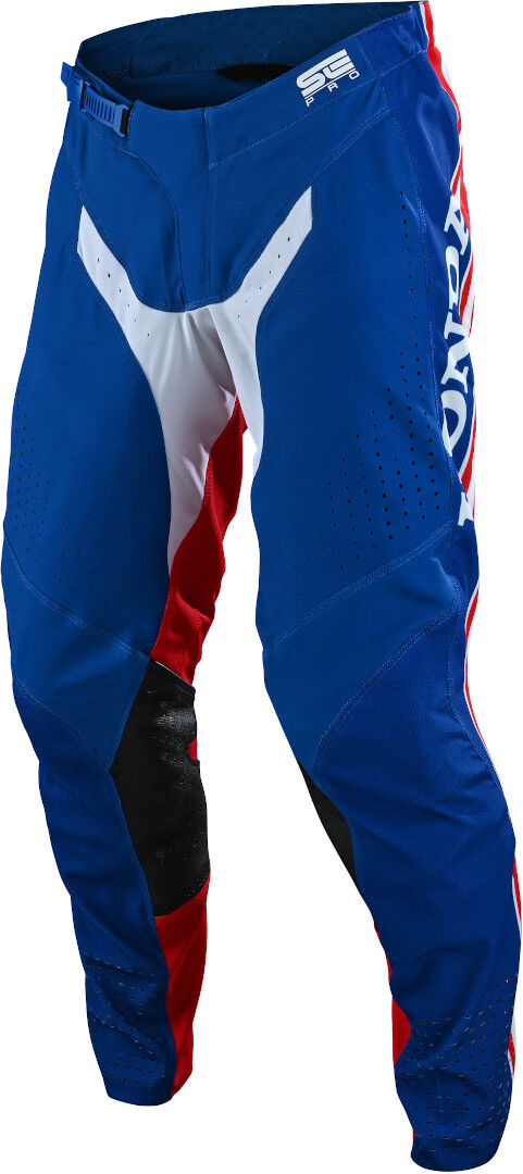 Lee SE Pro Boldor Honda Pantalones de motocross - Blanco Rojo Azul (32)
