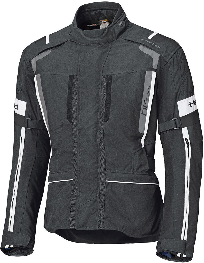 Held 4-Touring II Chaqueta textil para motocicletas para niños - Negro Blanco (2XS 128)