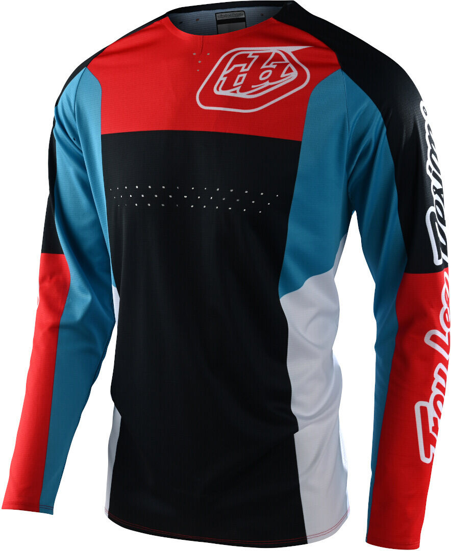 Lee SE Pro Quattro Maillot de Motocross - Negro Rojo Azul (2XL)