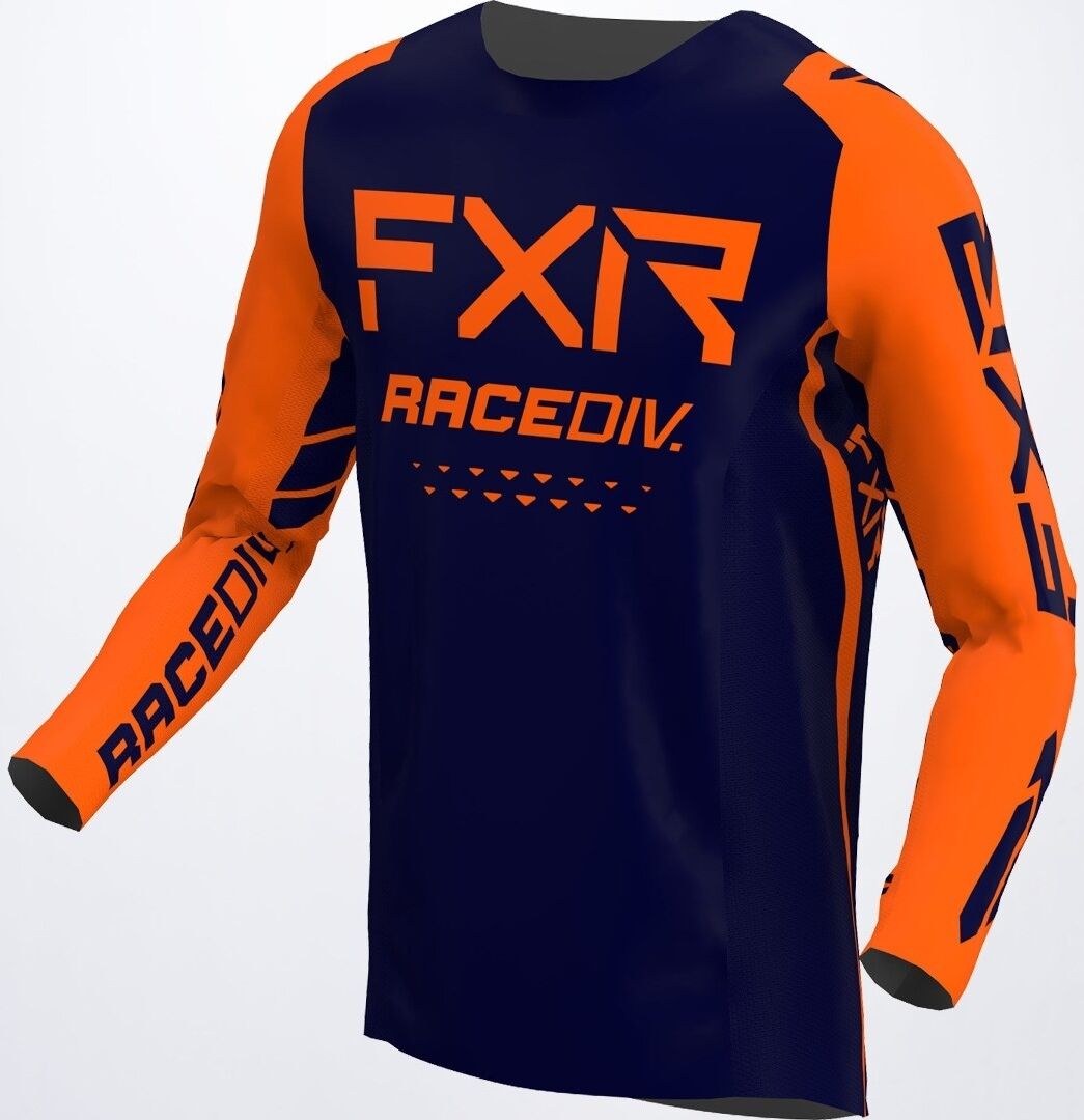 FXR Off-Road RaceDiv Maillot de Motocross - Azul Naranja (XS)