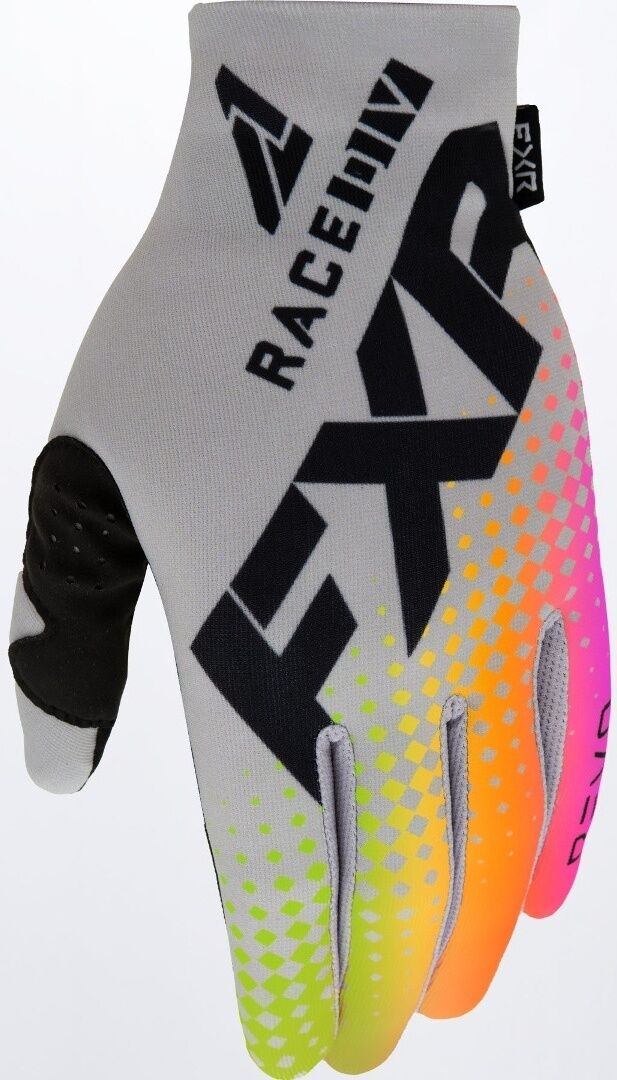 FXR Pro-Fit Air Colored Guantes de motocross - Negro Gris (L)