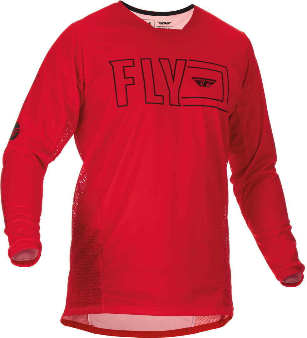 FLY Racing Kinetic Fuel Maillot de Motocross - Rojo (2XL)