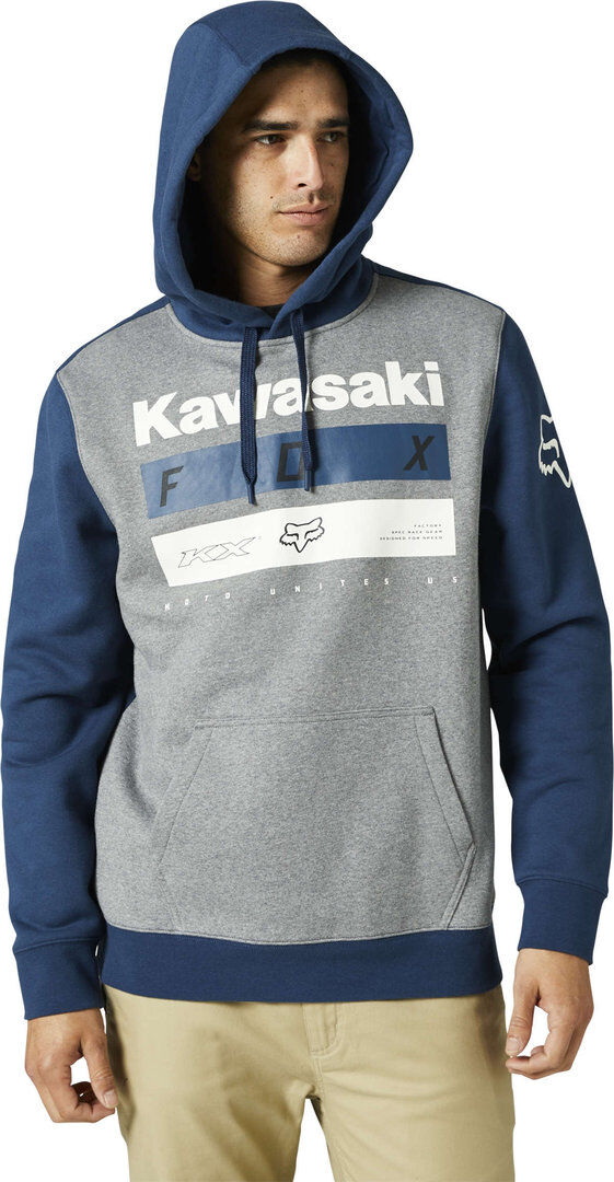 Fox Kawi Stripes Sudadera con capucha - Azul (2XL)