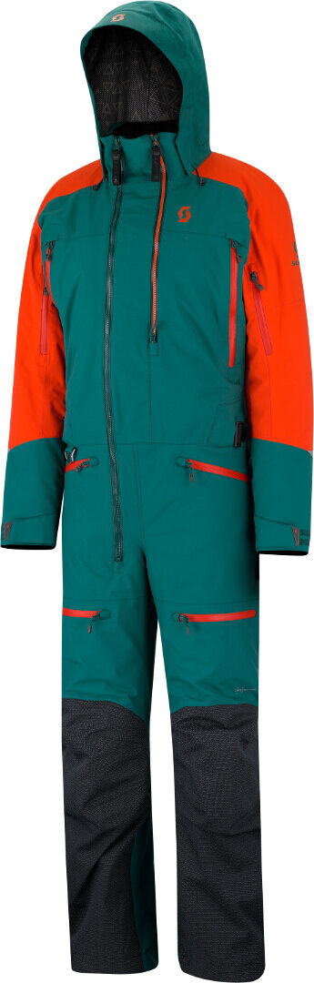 Scott DS-I Dryo Traje de moto de nieve de una pieza - Verde Naranja (3XL)