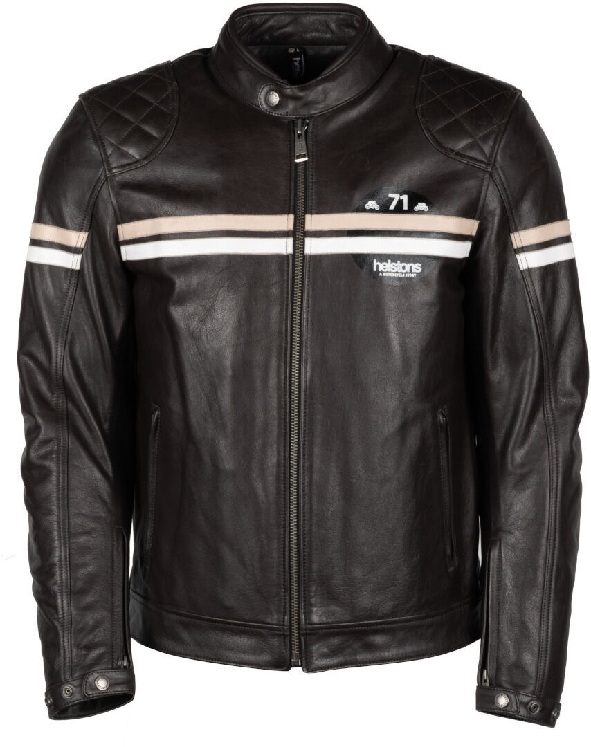 Helstons Chevy Buffalo Chaqueta de cuero para motocicleta - Marrón (S)