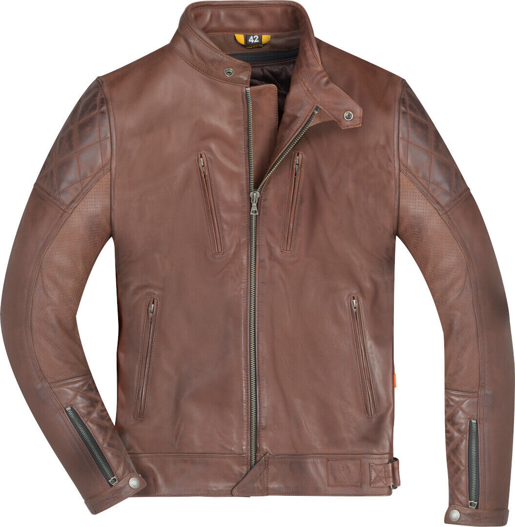 Merlin Wishaw D3O Chaqueta de cuero para motocicleta - Marrón