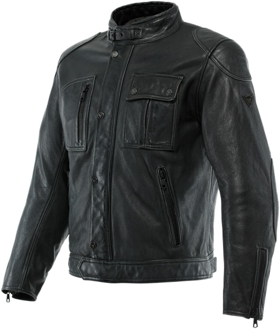 Dainese Atlas Chaqueta de cuero para motocicleta - Negro (58)