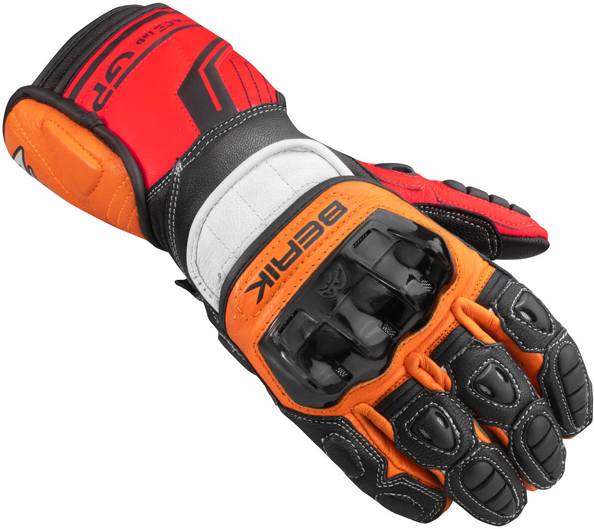 Berik Track Pro Guantes de motocicleta - Negro Naranja (3XL)