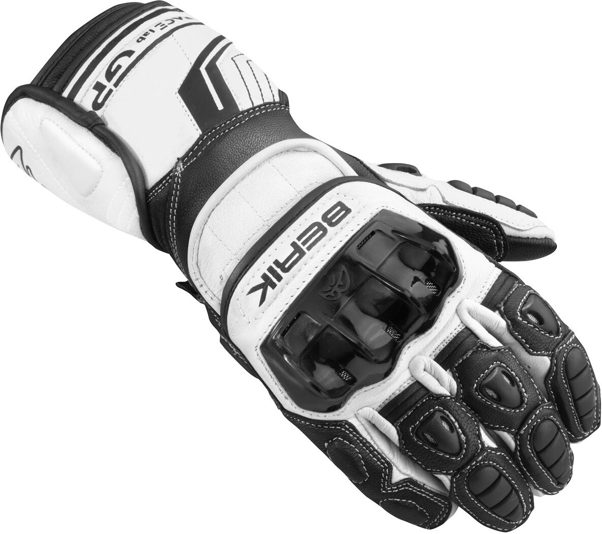 Berik Track Pro Guantes de motocicleta - Negro Blanco (3XL)