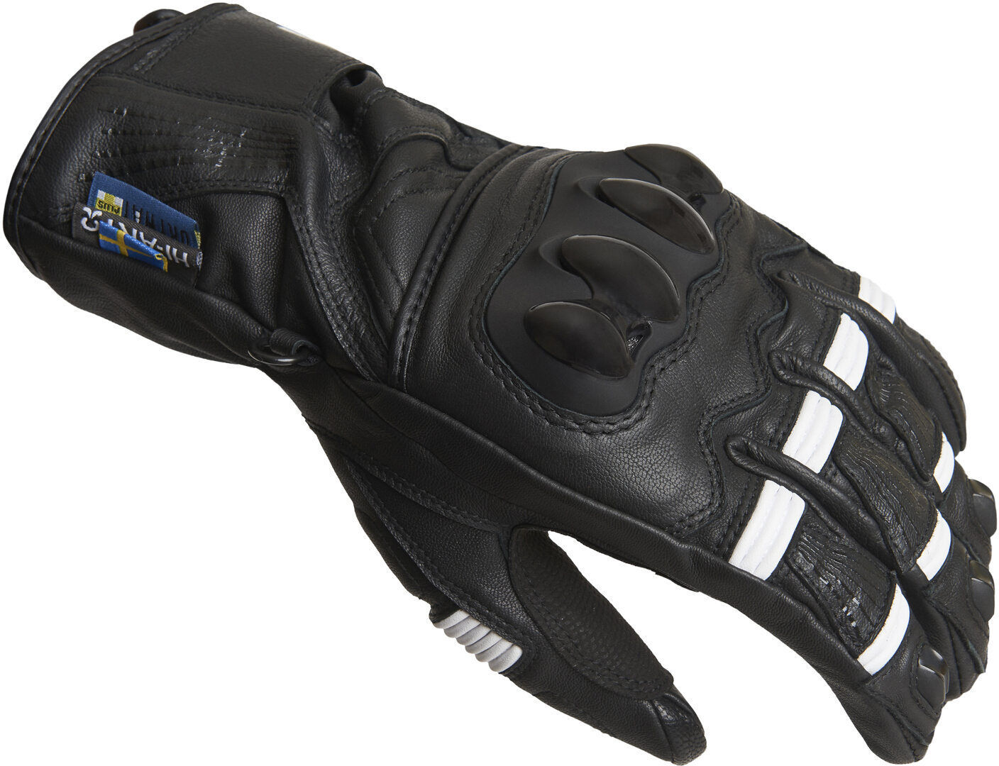 Lindstrands Backa Guantes de motocicleta impermeables - Negro Blanco (3XL)