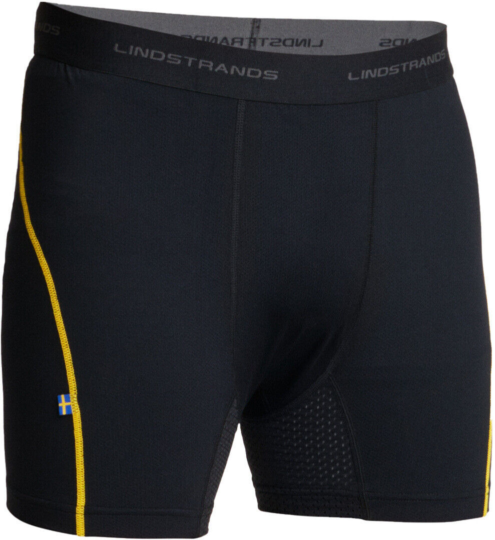Lindstrands Dry Pantalones cortos funcionales - Negro Amarillo (XL)