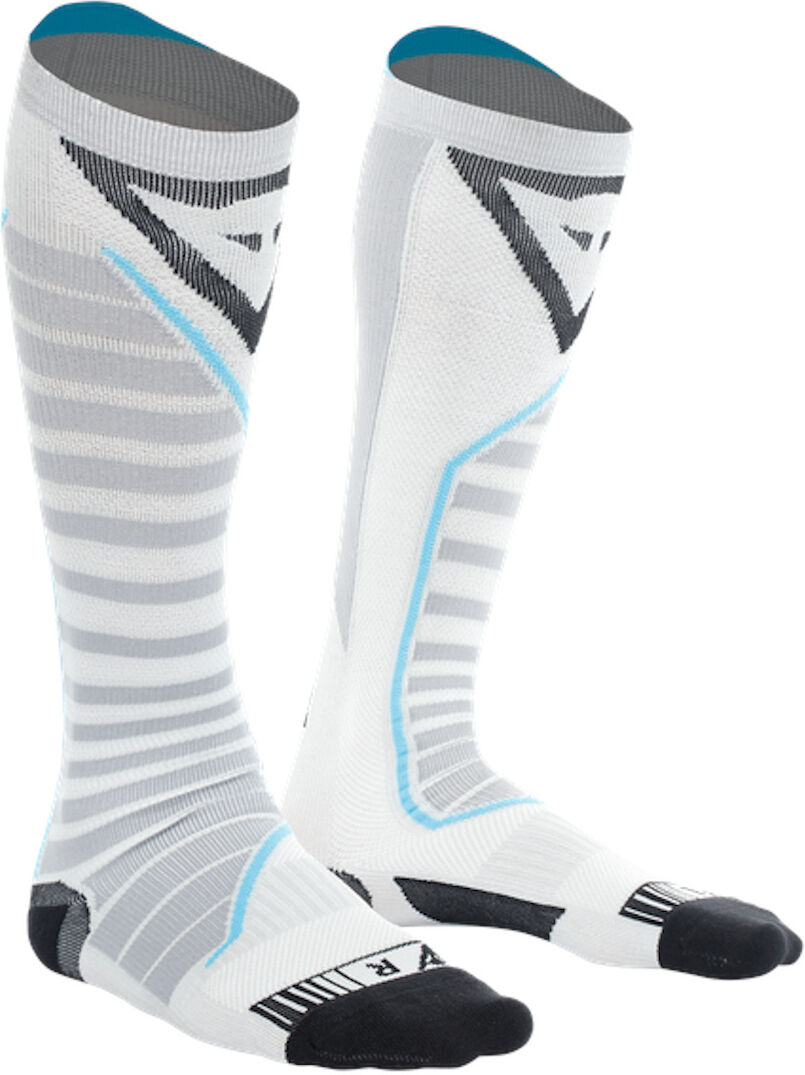 Dainese Dry Long Calcetines - Negro Blanco Azul (36 37 38)