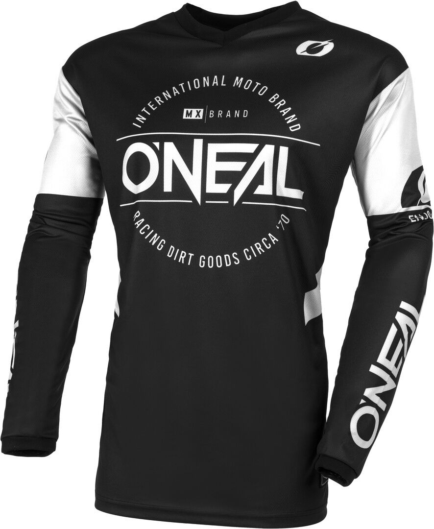 Oneal Element Brand Maillot de Motocross - Negro Blanco (XL)