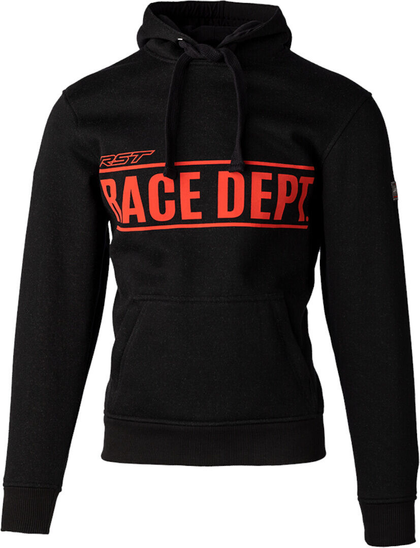 RST Race Department Reinforced Sudadera con capucha para motocicleta - Negro Rojo (M)