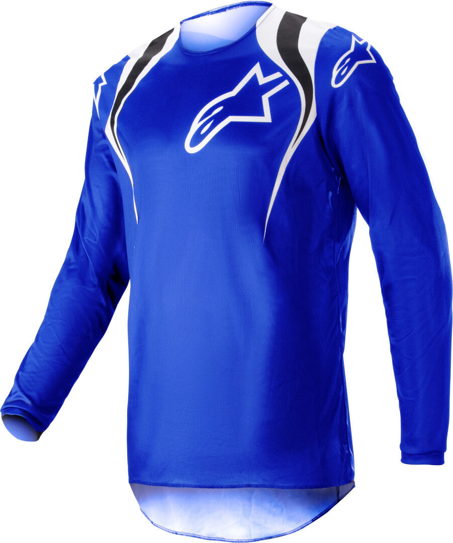 Alpinestars Fluid Narin Maillot de Motocross - Blanco Azul (L)