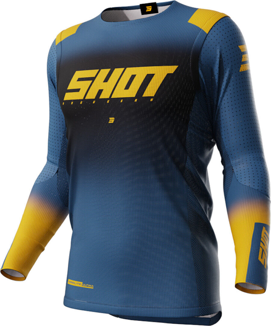 Shot Aerolite Ultima Maillot de Motocross - Azul Amarillo (3XL)