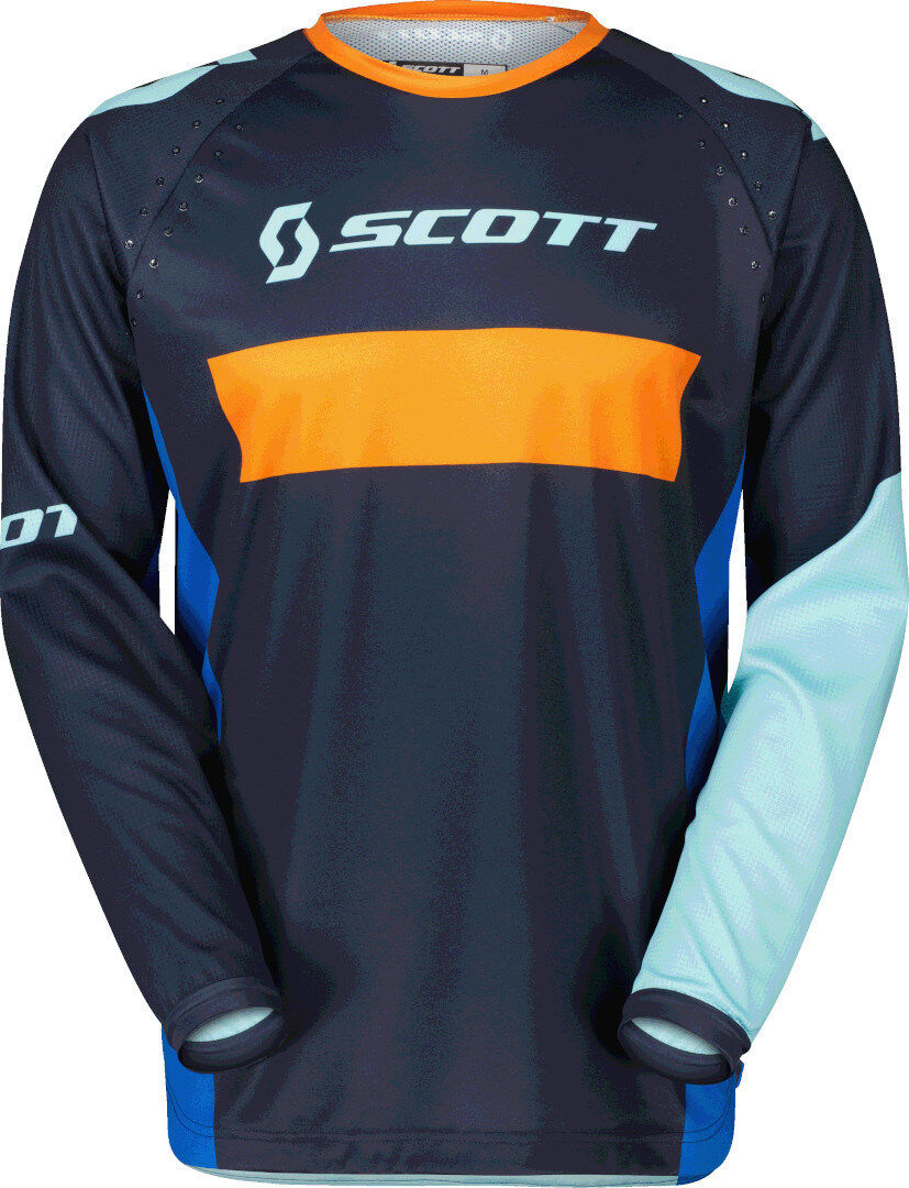 Scott 350 Race Evo 2023 Maillot de Motocross - Azul Naranja (XL)