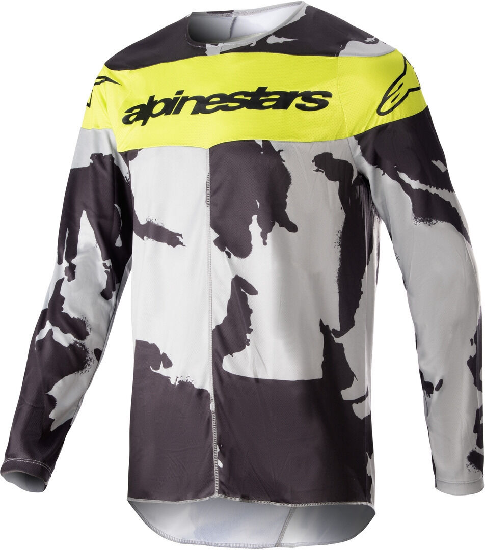 Alpinestars Racer Tactical 2023 Maillot de Motocross - Gris Amarillo (L)