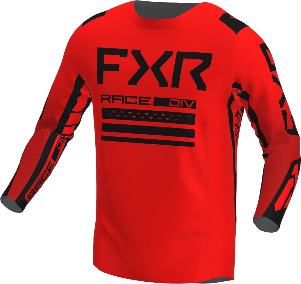 FXR Contender Off-Road Maillot de Motocross - Negro Rojo (XS)