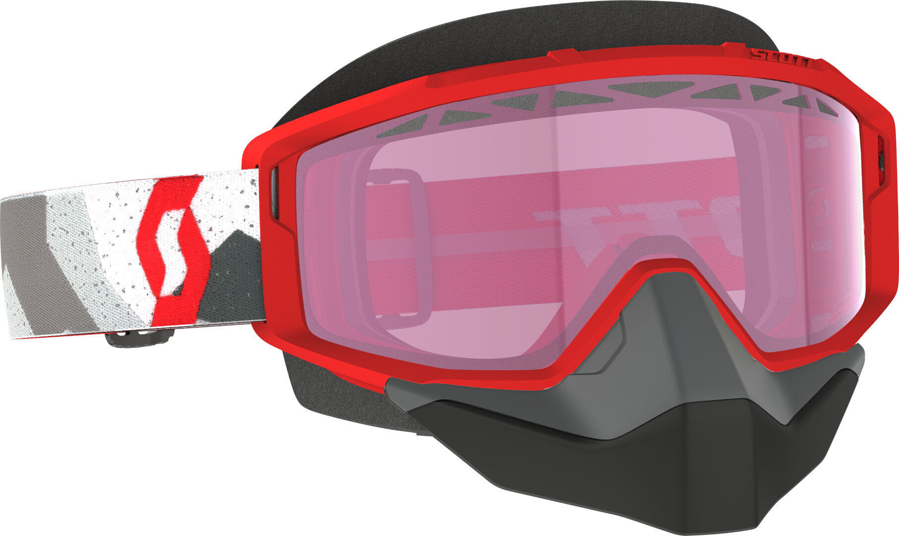 Scott Primal Camo Gafas de nieve blancas/rojas - Blanco Rojo