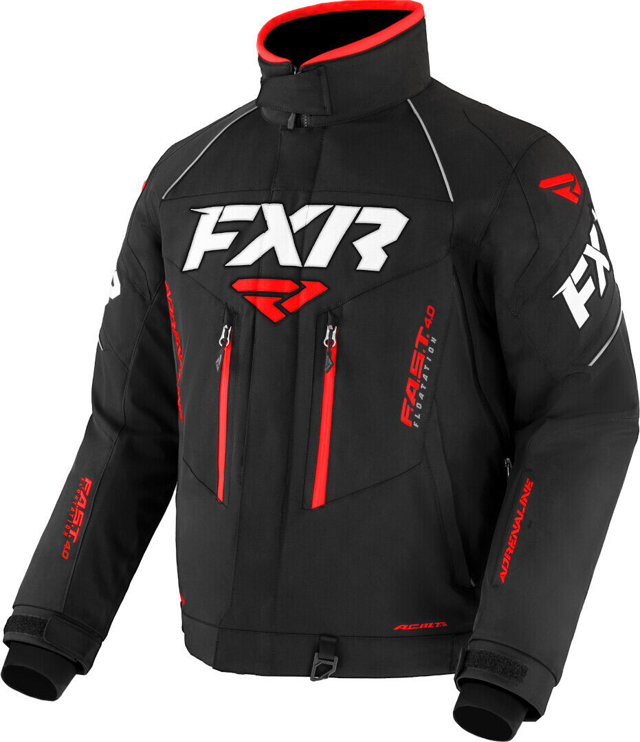 FXR Adrenaline 2-in-1 2023 Chaqueta para moto de nieve - Negro Rojo (2XL)