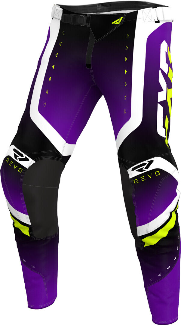 FXR Revo Pro LE Pantalones de motocross - Negro Lila (38)