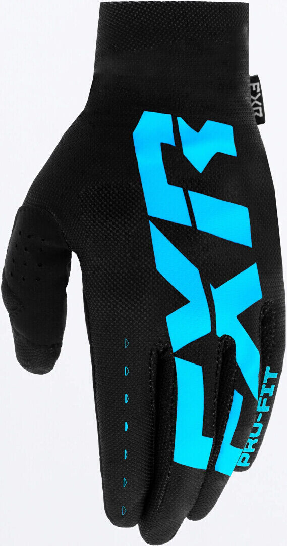 FXR Pro-Fit Air LE Guantes de motocross - Negro Azul (S)