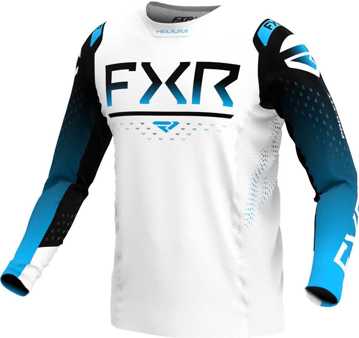 FXR Helium LE Maillot de motocross - Blanco Azul (XS)
