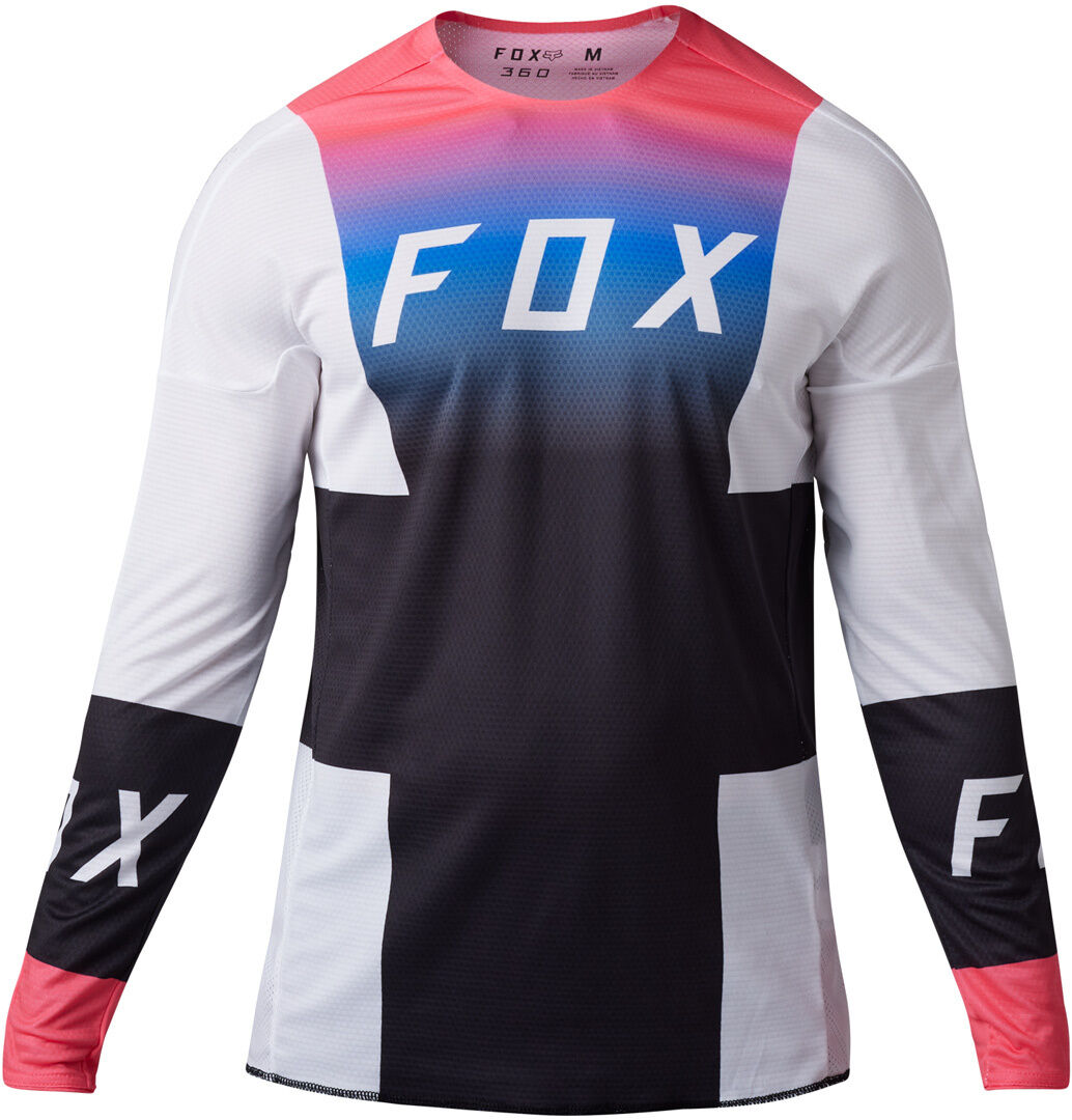 Fox 360 Horyzn Maillot de motocross - Negro Blanco (L)