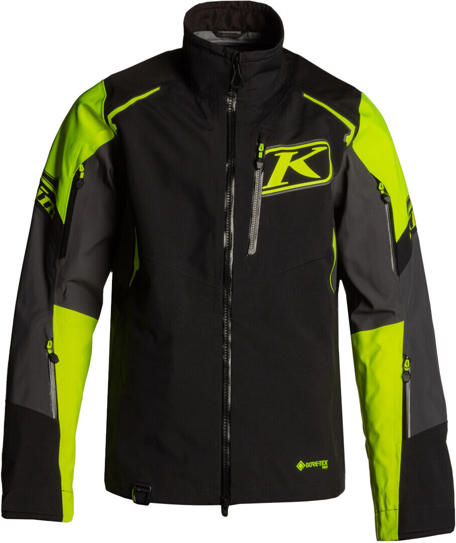 Klim Valdez 2022 Chaqueta para moto de nieve - Negro Amarillo (XL)