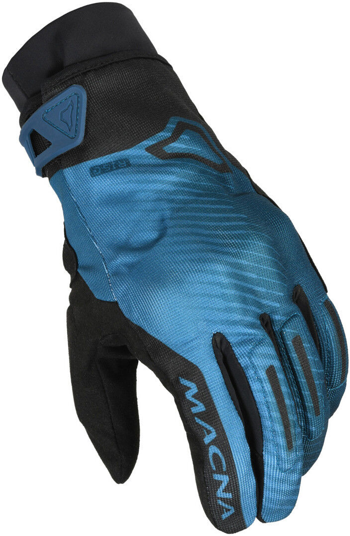 Macna Crew RTX Guantes de motocicleta impermeables - Negro Azul (3XL)