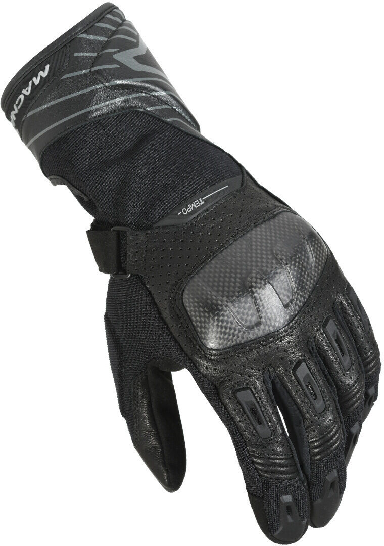 Macna Tempo Guantes de moto perforados - Negro (XL)